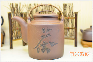 ม่วงเข้มกรรไกร Yixing โบราณ Yi Shing Teapot SGS รับรอง 1000ML