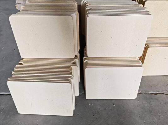 ชั้นวางเตาเผาคอร์เดียไรต์มัลไลต์ไม่เคลือบผิว ขอบเรียบ ปรับปรุงประสิทธิภาพชั้นวางเตาเผาให้ใช้งานได้ยาวนานภายใต้ความเค้นจากความร้อน